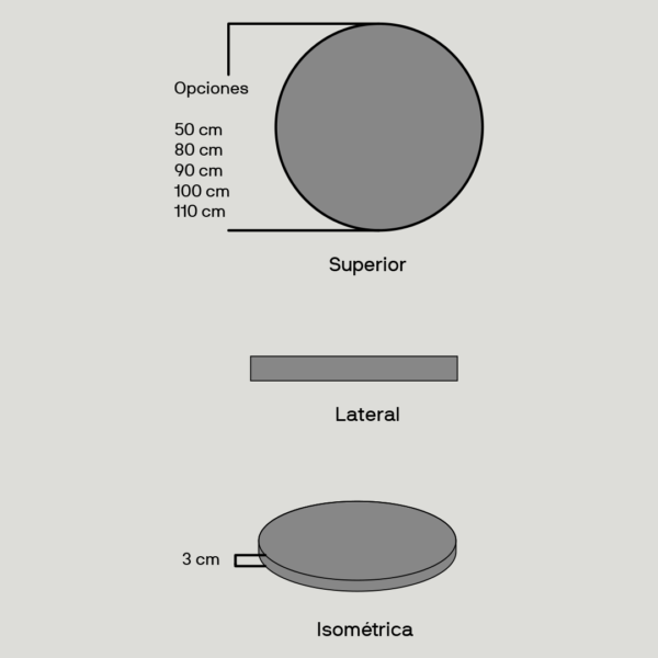 Topes de mesa | Circular - Imagen 2